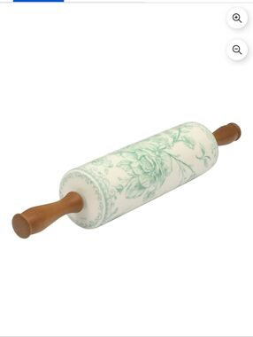 The Pioneer Woman Agatha Green Floral Rolling Pin